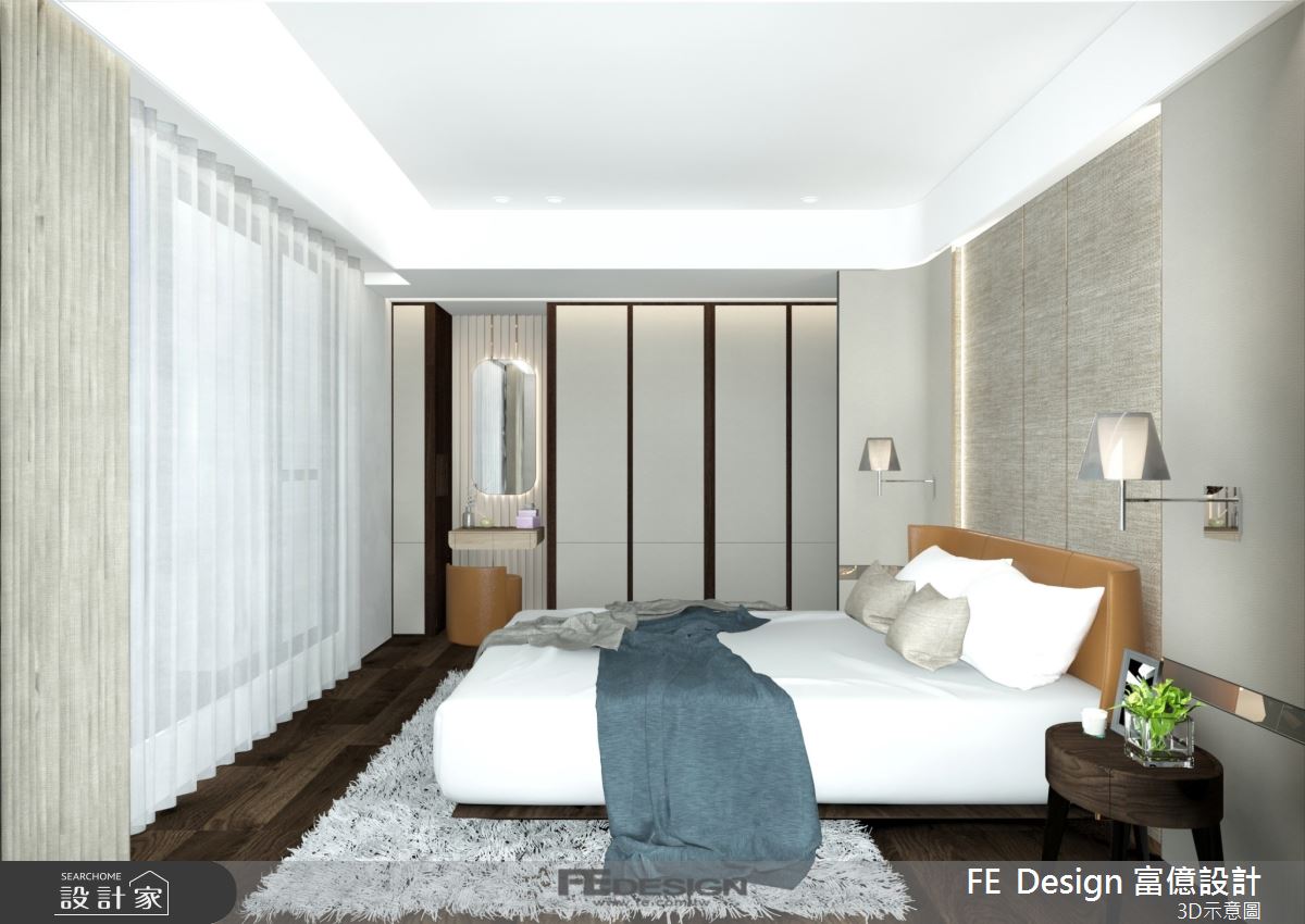 87坪預售屋內,富億空間設計 陳錦樹設計師有效發揮空