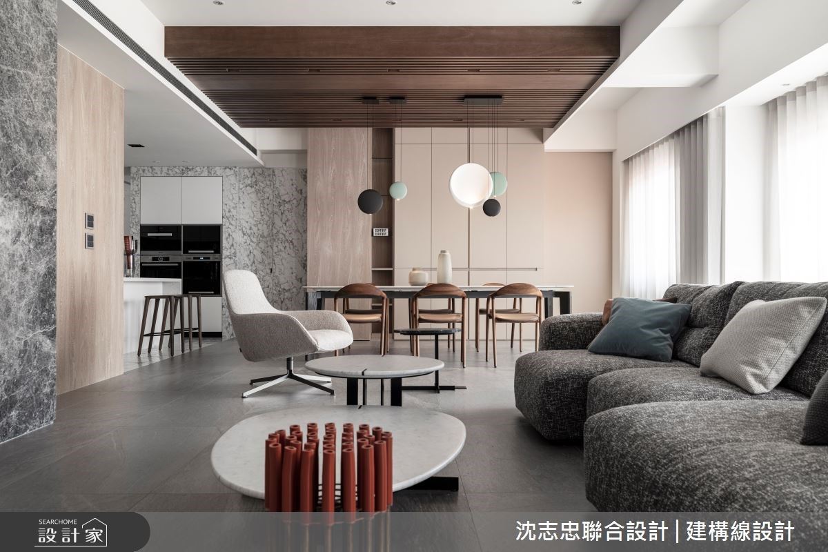 一家四口入住80坪現代風宅邸,大面窗景引援充沛日光,