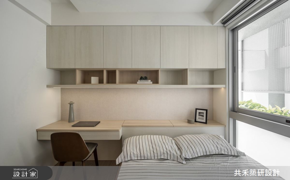 28坪現代風的三房兩廳的小家庭，在預售屋時便請共禾築