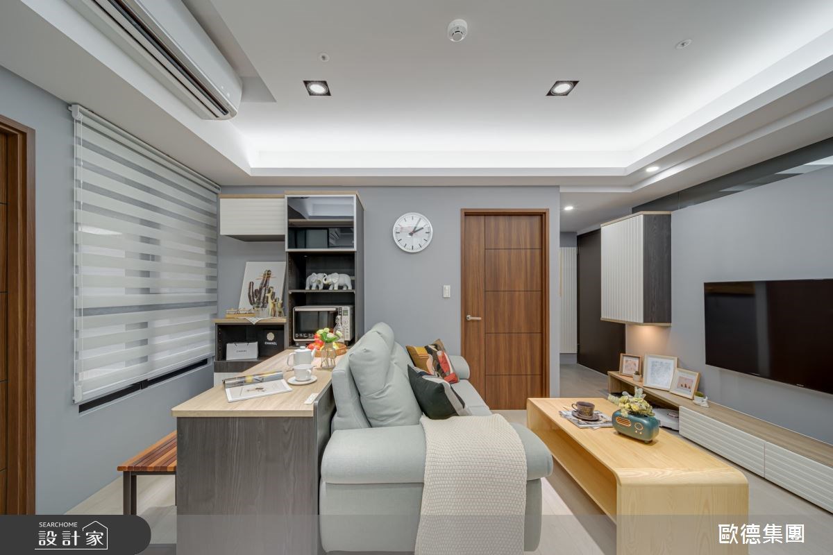 這間16坪單身宅住著一名科技新貴，設計師不受單一格式