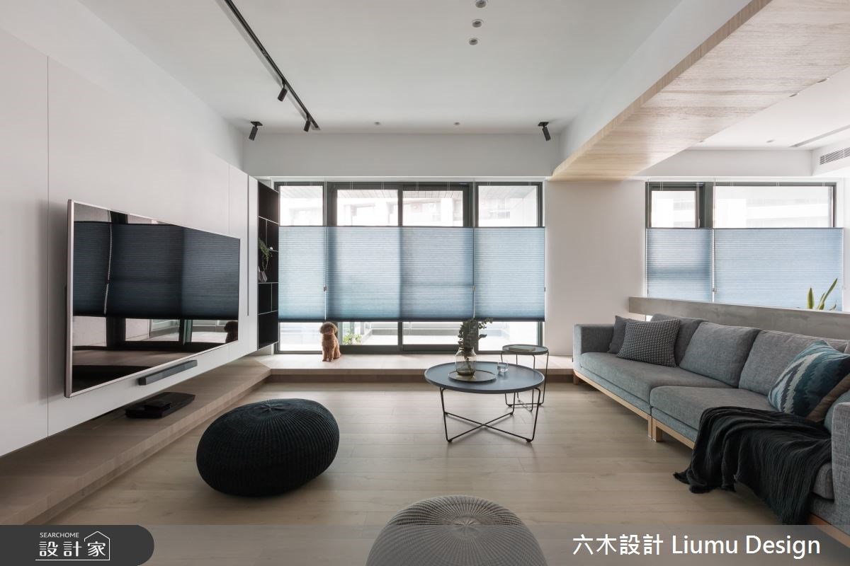 兩人一狗同住的48坪北歐風居家，寬敞舒適的開放式格局