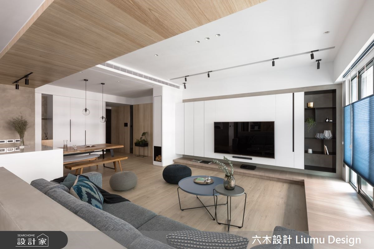 兩人一狗同住的48坪北歐風居家，寬敞舒適的開放式格局