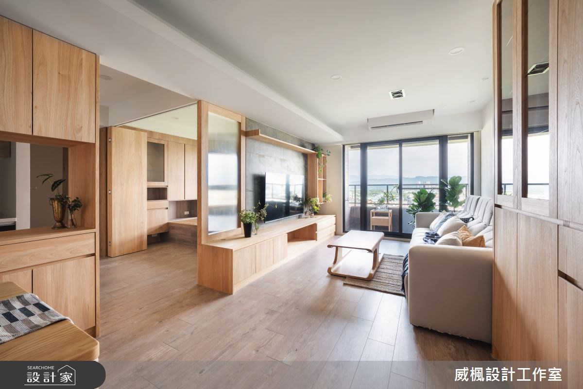 對於年齡層有大有小的親子宅，中性舒適的日式無印風會