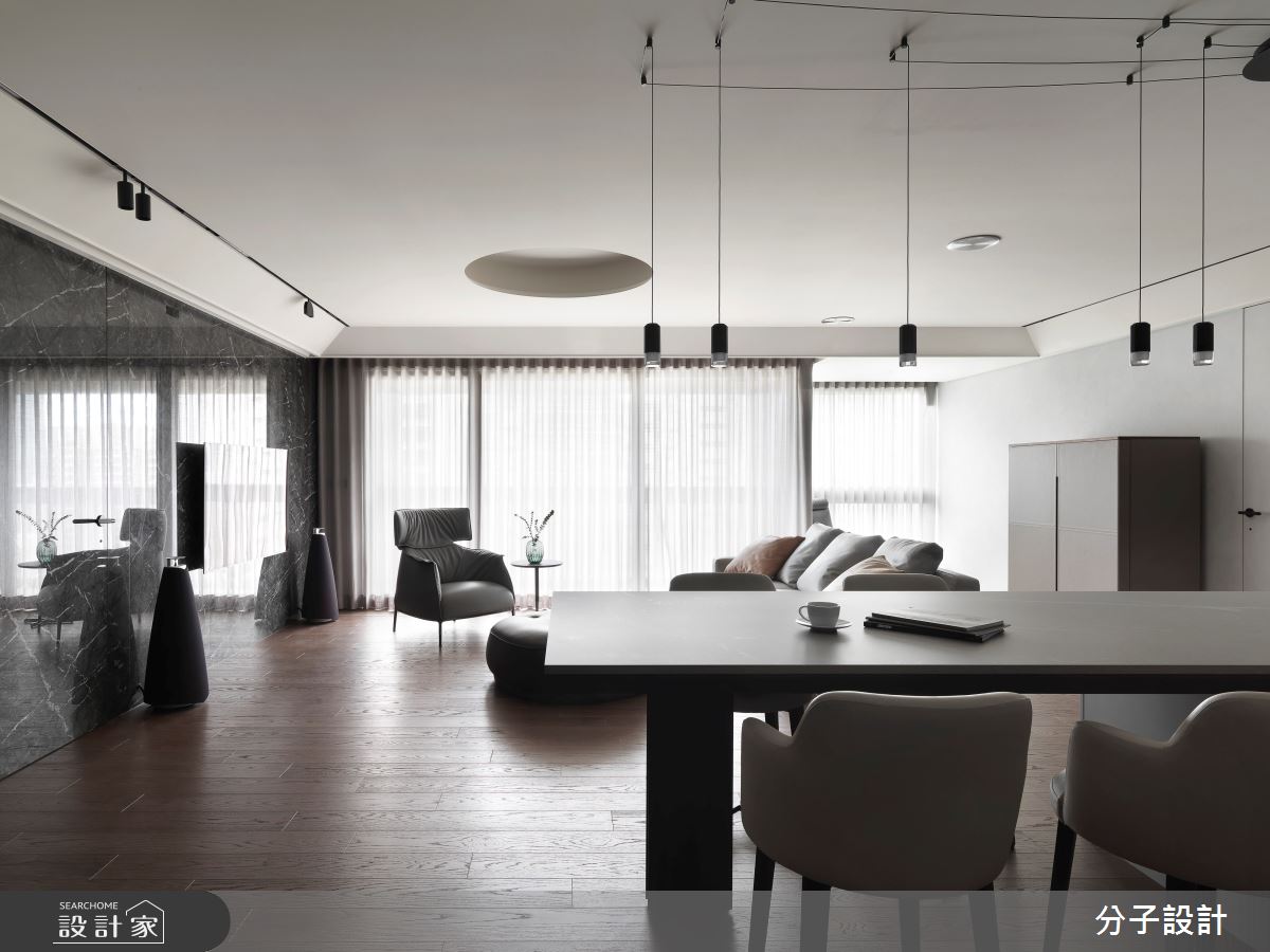 此案40坪現代風居宅,分子設計團隊審慎聆聽半退休夫妻