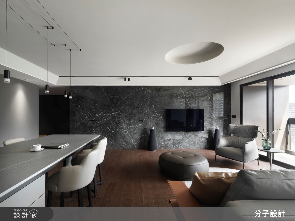 此案40坪現代風居宅,分子設計團隊審慎聆聽半退休夫妻