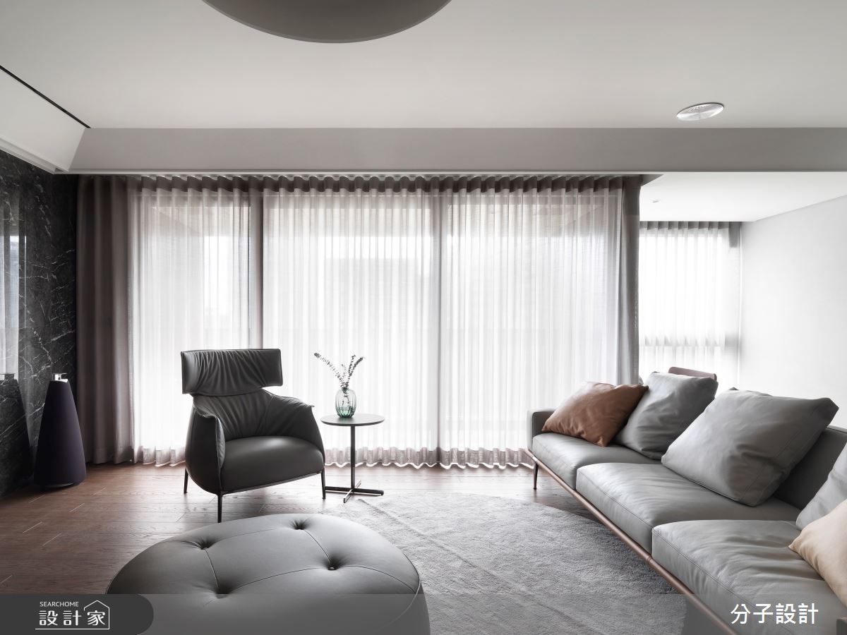 此案40坪現代風居宅,分子設計團隊審慎聆聽半退休夫妻