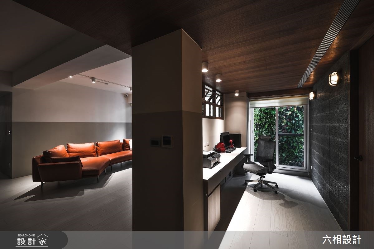 38 坪的老屋，設計師以簡約風為設計主軸，融入復古老