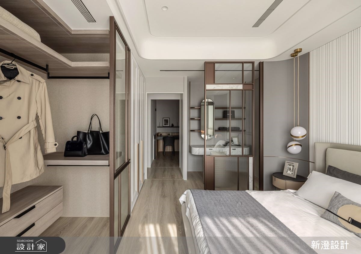 38 坪的現代風居所，屋主有收藏紅酒的喜好，設計師以