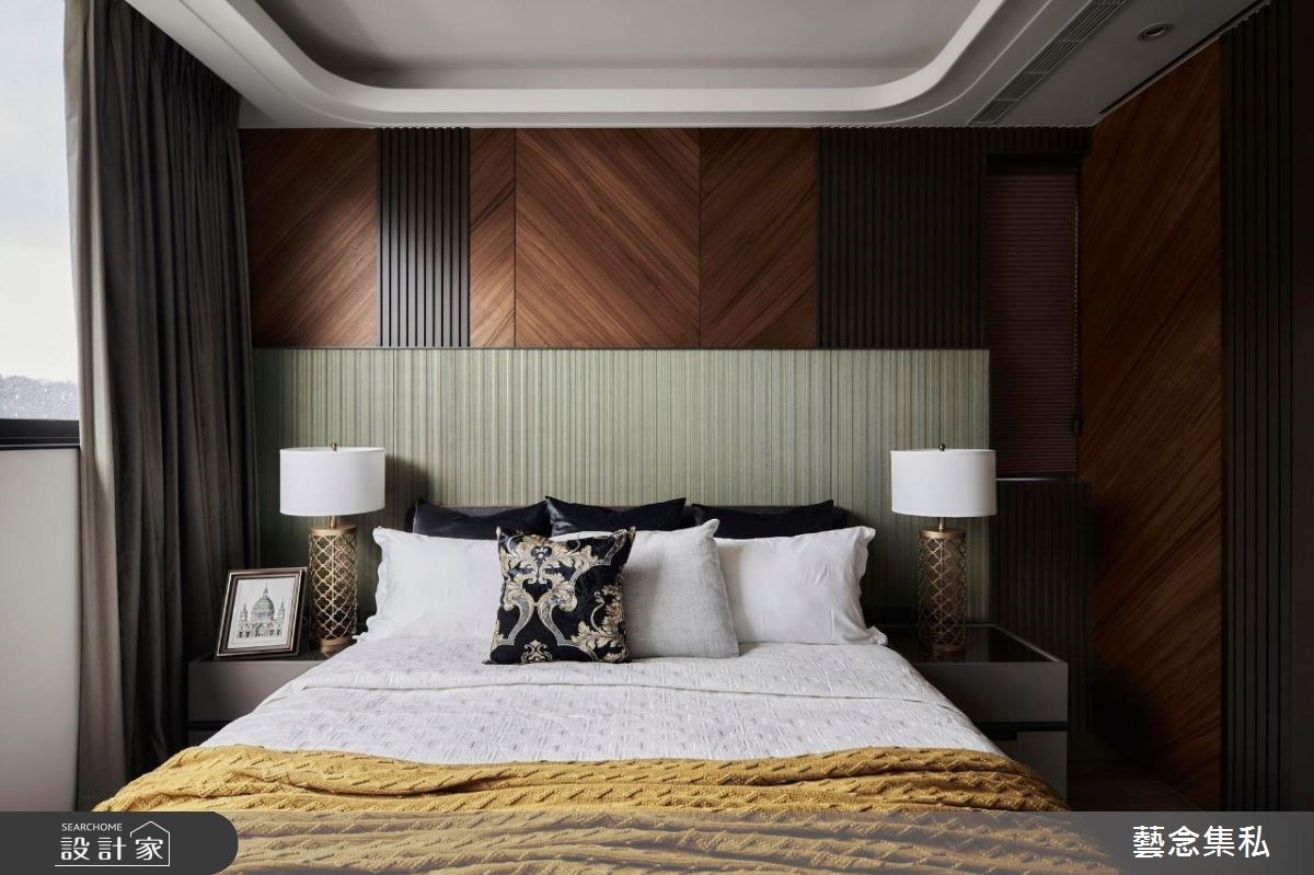 30 坪的基地空間有大面的弧形，設計師將邊間的劣勢化