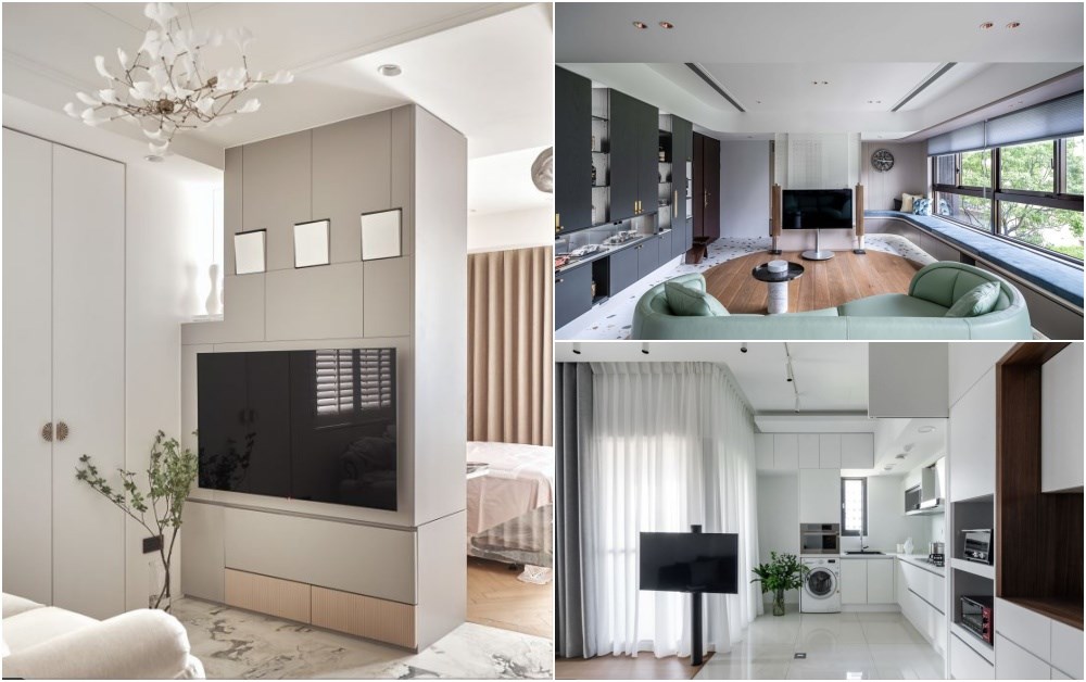 地板異材質分割法，藉由視覺界定出領域使用範圍，經常