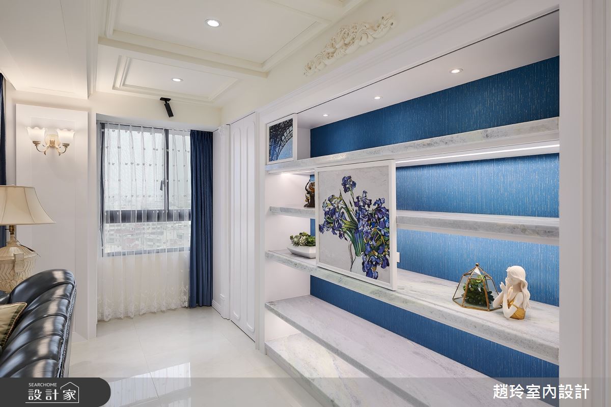 100坪的新成屋格局為5房2廳,居住成員為一對喜歡新古