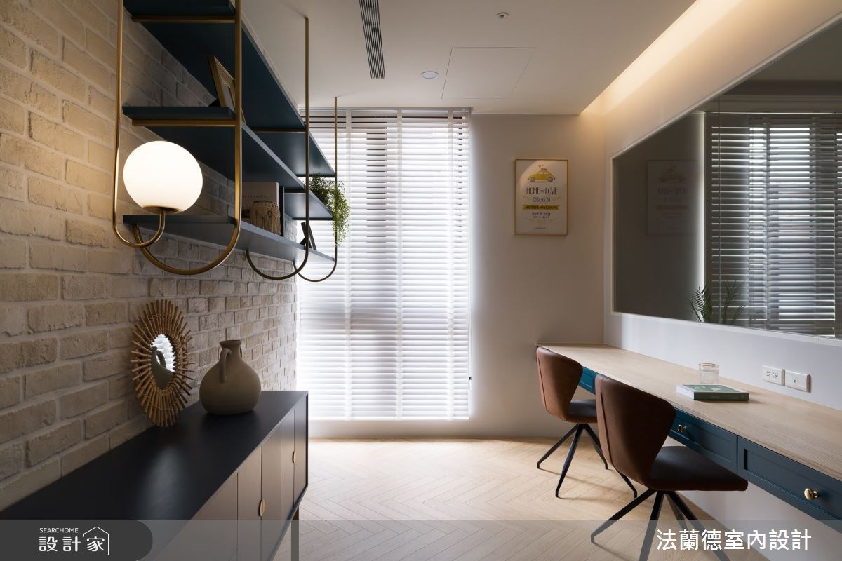 45 坪住宅以時髦的打卡餐廳為發想，運用美式風格中經