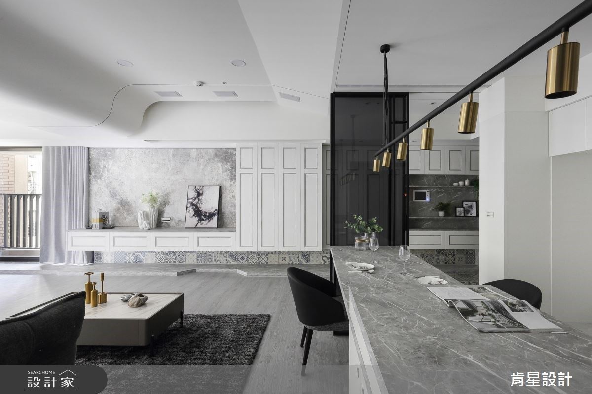 40坪的毛胚屋在設計師的巧手下搖身一變，成為猶如百坪