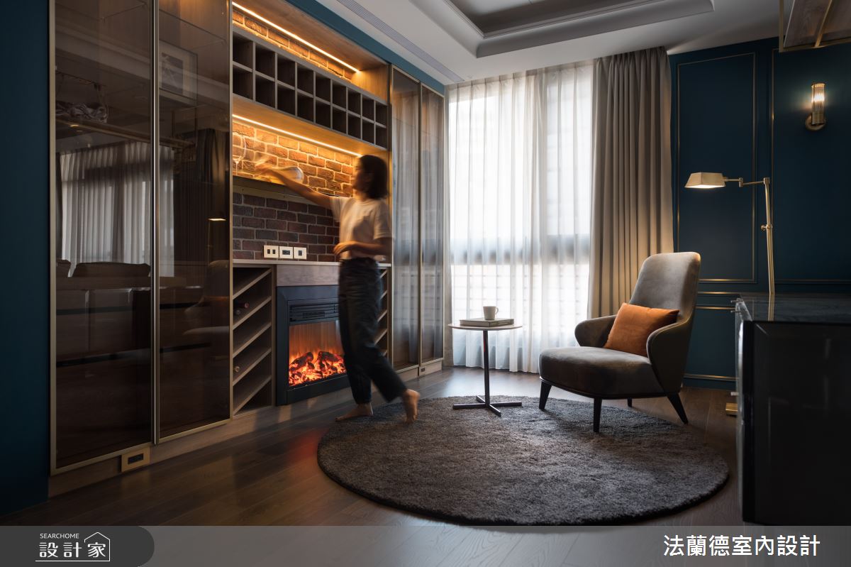 45坪現代風擁有3房3廳，居住成員為2位大人和2位小孩，