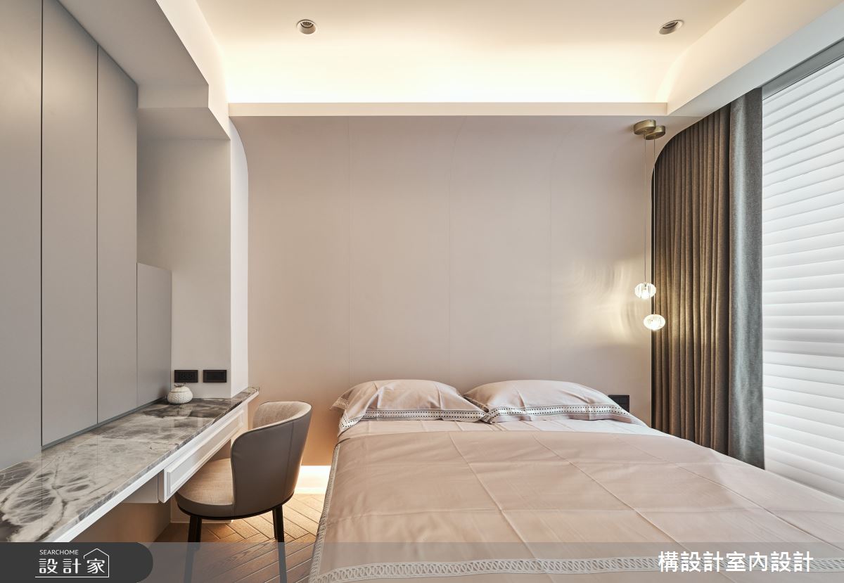 9坪的新成屋居住成員是1位女性，喜歡有特色的法式新古