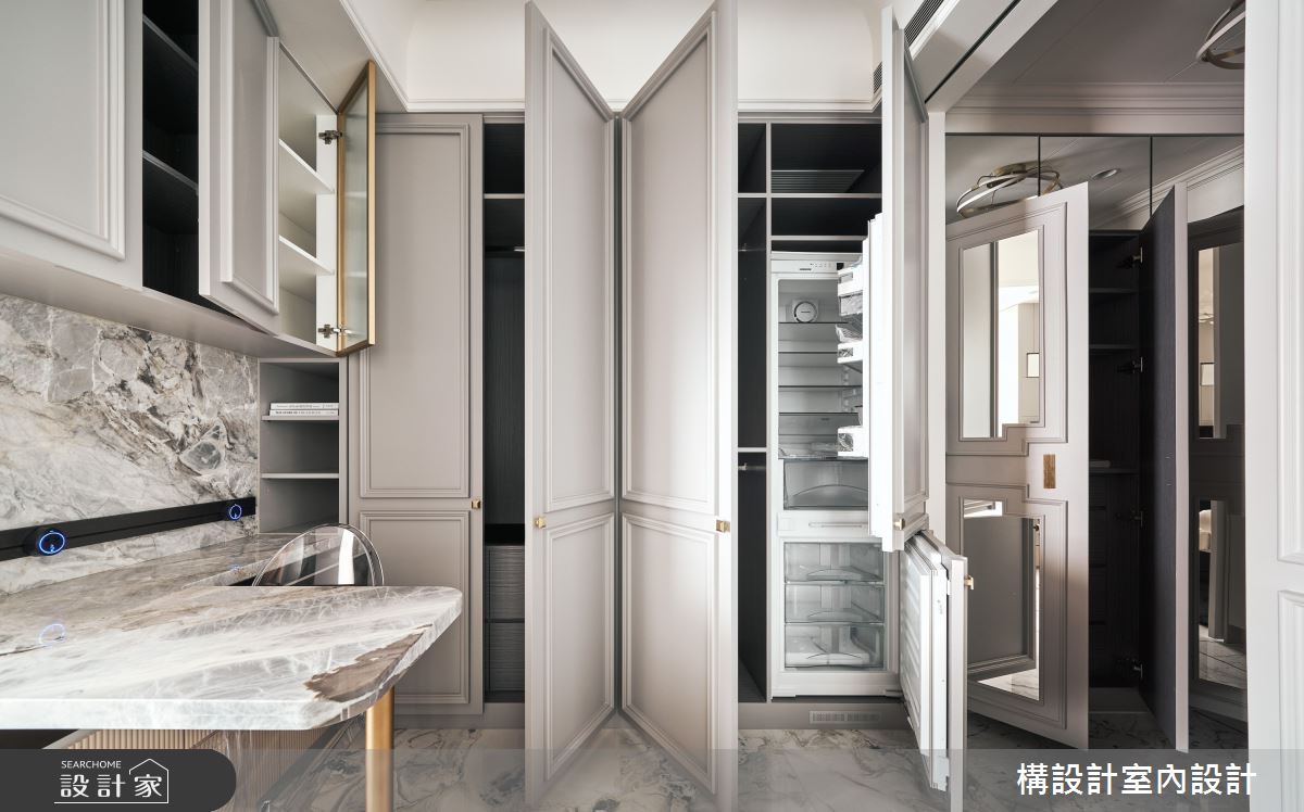 9坪的新成屋居住成員是1位女性，喜歡有特色的法式新古