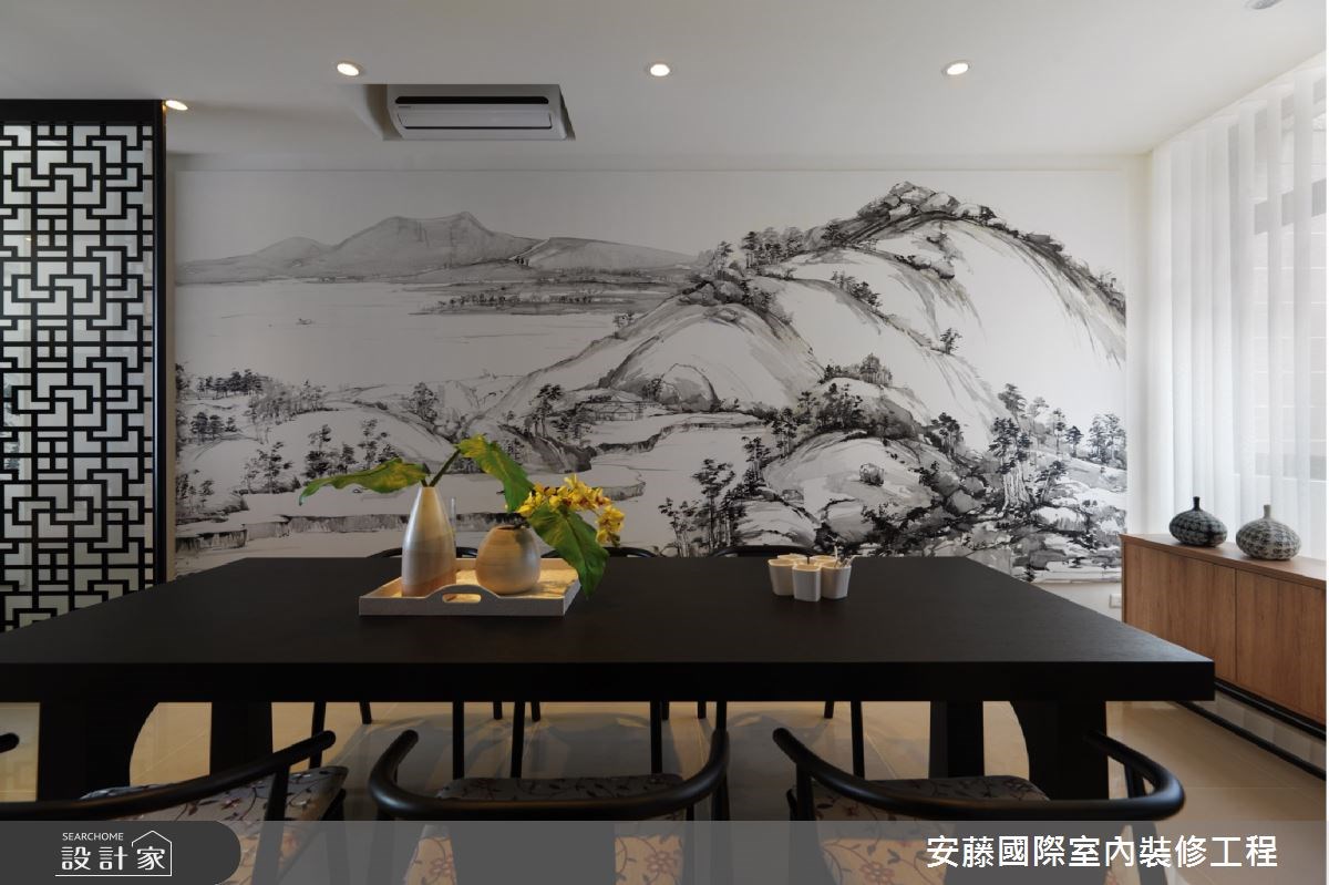 近百坪的透天別墅，周圍環繞著依山傍水的自然幽靜，設