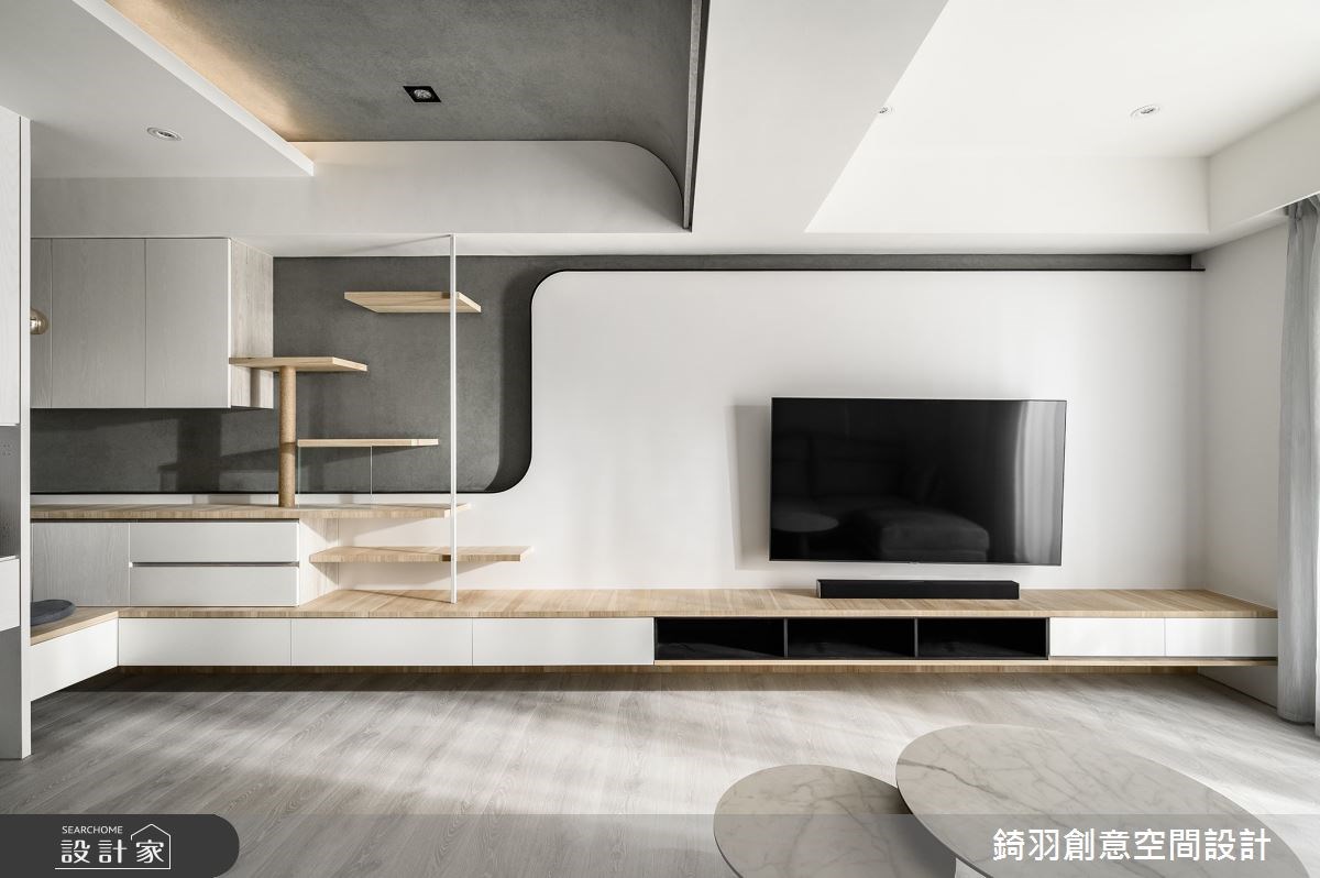 暖灰、清新木質和純白色調，構築了 30 坪北歐宅的溫潤