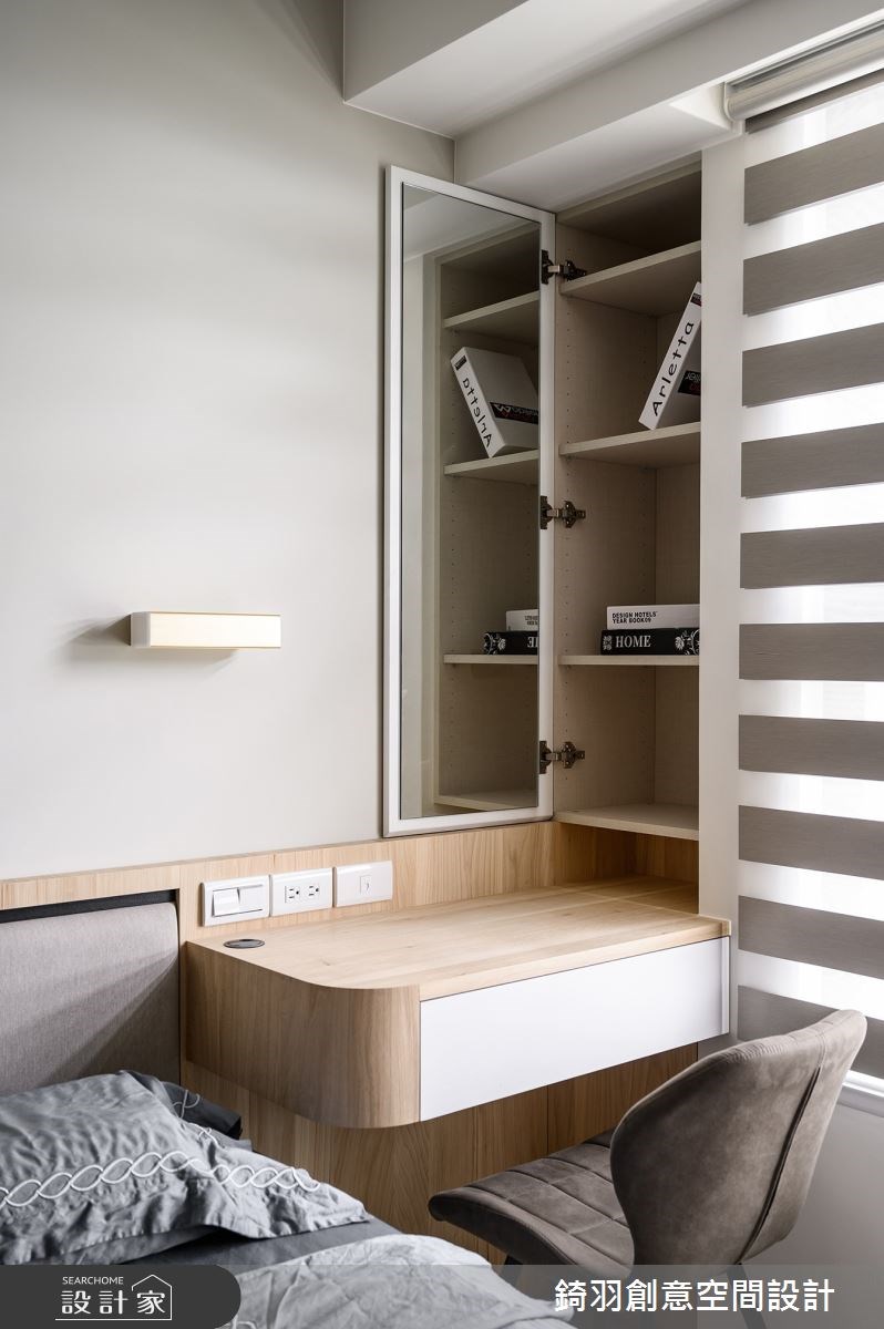 暖灰、清新木質和純白色調，構築了 30 坪北歐宅的溫潤