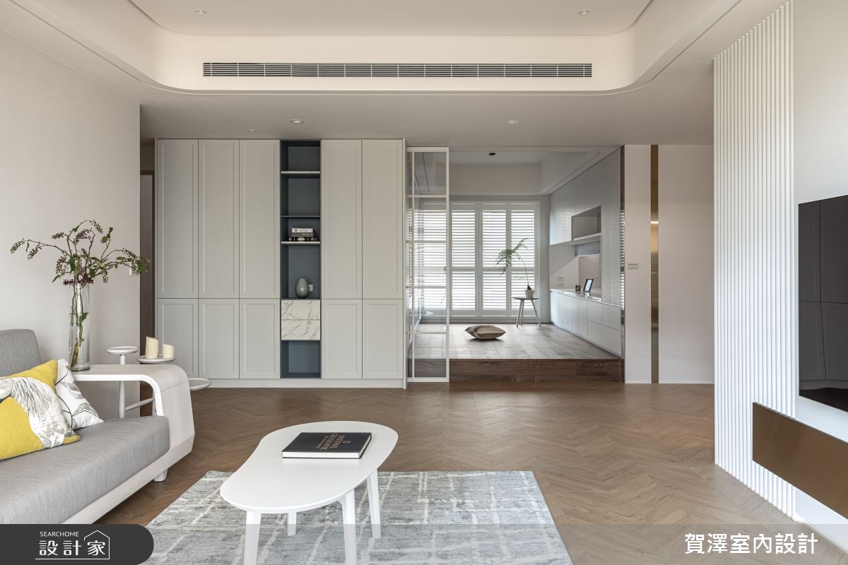 此案為55坪的混搭宅改造翻新，賀澤室內設計 張亦勝設
