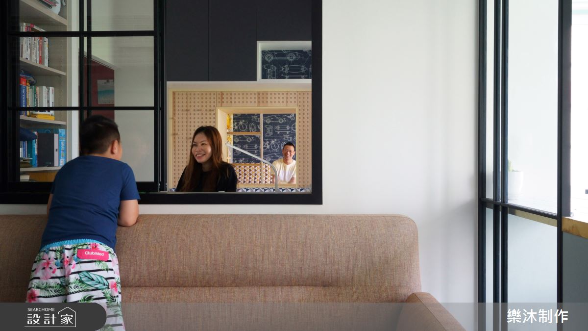 一家三口入住 26 坪老屋，原空間不僅面臨天花低矮的窘