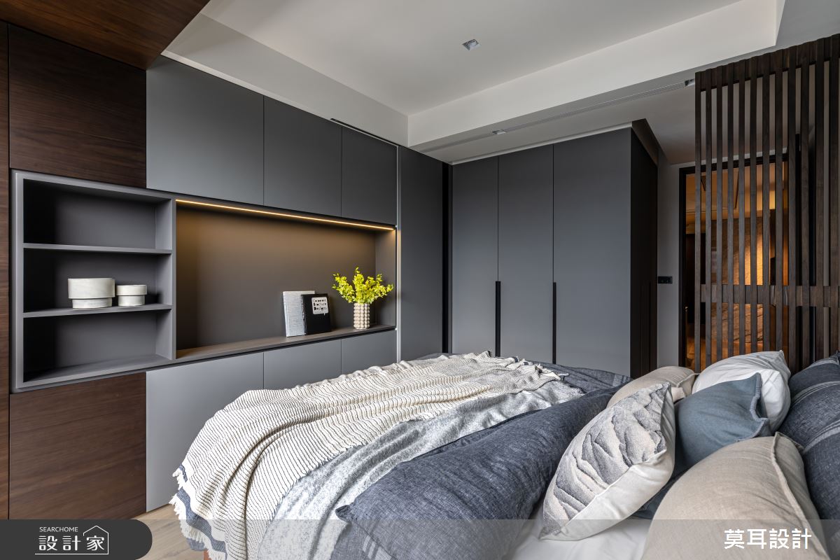 45坪的空間，設計師透過格局重整、動線梳理、運用多元