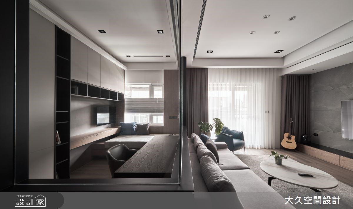 近35坪開放的空間裡,以飯店風質感做為室內基調,掌握