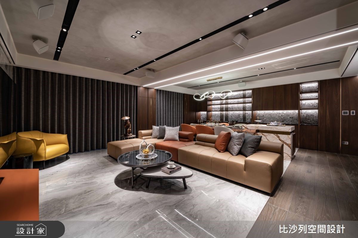 邁入 71 坪毛胚屋,居住成員為一對夫妻,比沙列空間設