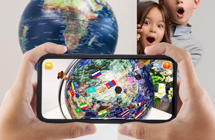 本次特展以『未來概念：地球儀+AR互動』為展覽特點。