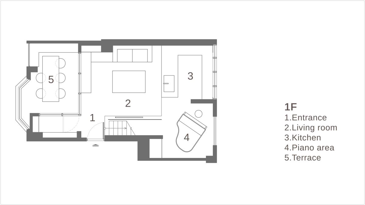 1F 平面圖提供_璧川設計事務所。
