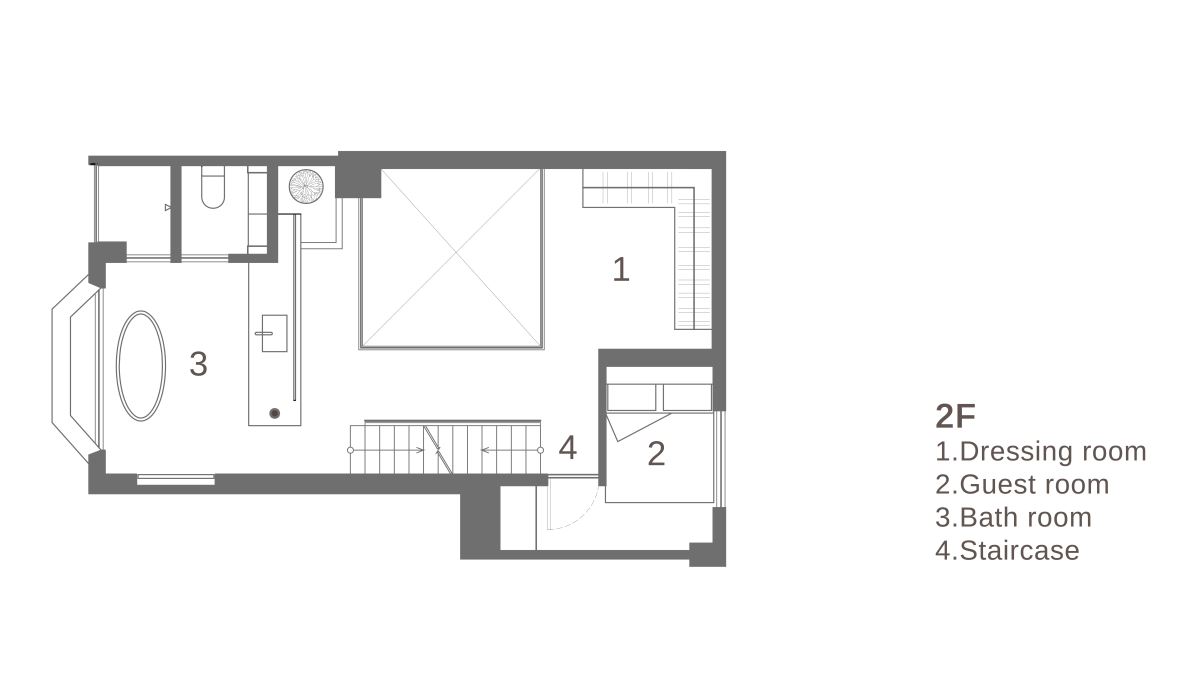 2F 平面圖提供_璧川設計事務所。