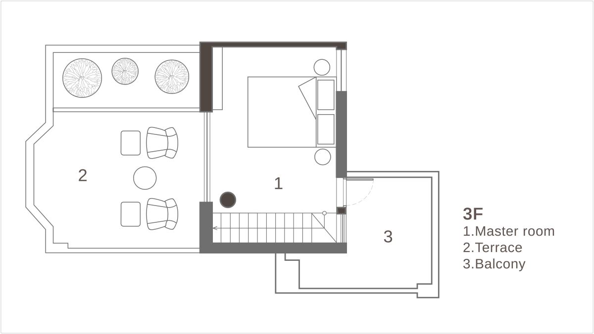 3F 平面圖提供_璧川設計事務所。