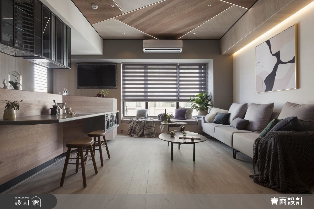 一家四口入住30坪休閒宅，春雨設計 周建志設計師在空