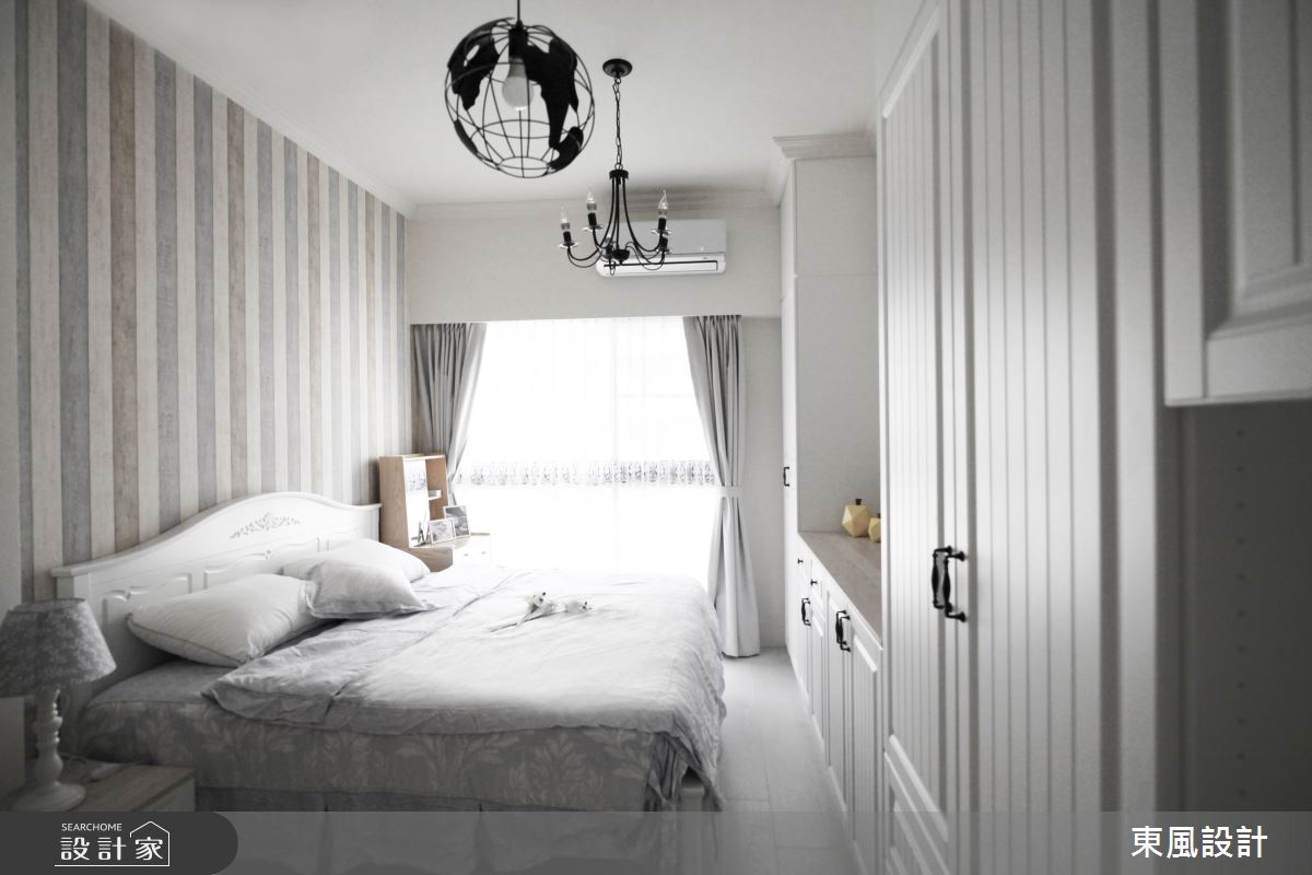 此案為35坪美式單身宅，在空間內挹注輕盈爽朗的場域意