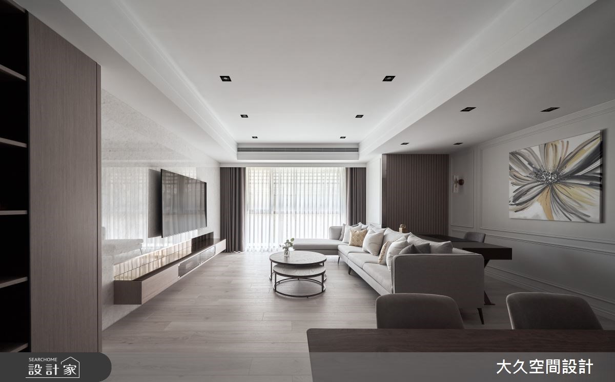 前身為中古屋的33.8坪居家,以簡約大方的美式風為基底