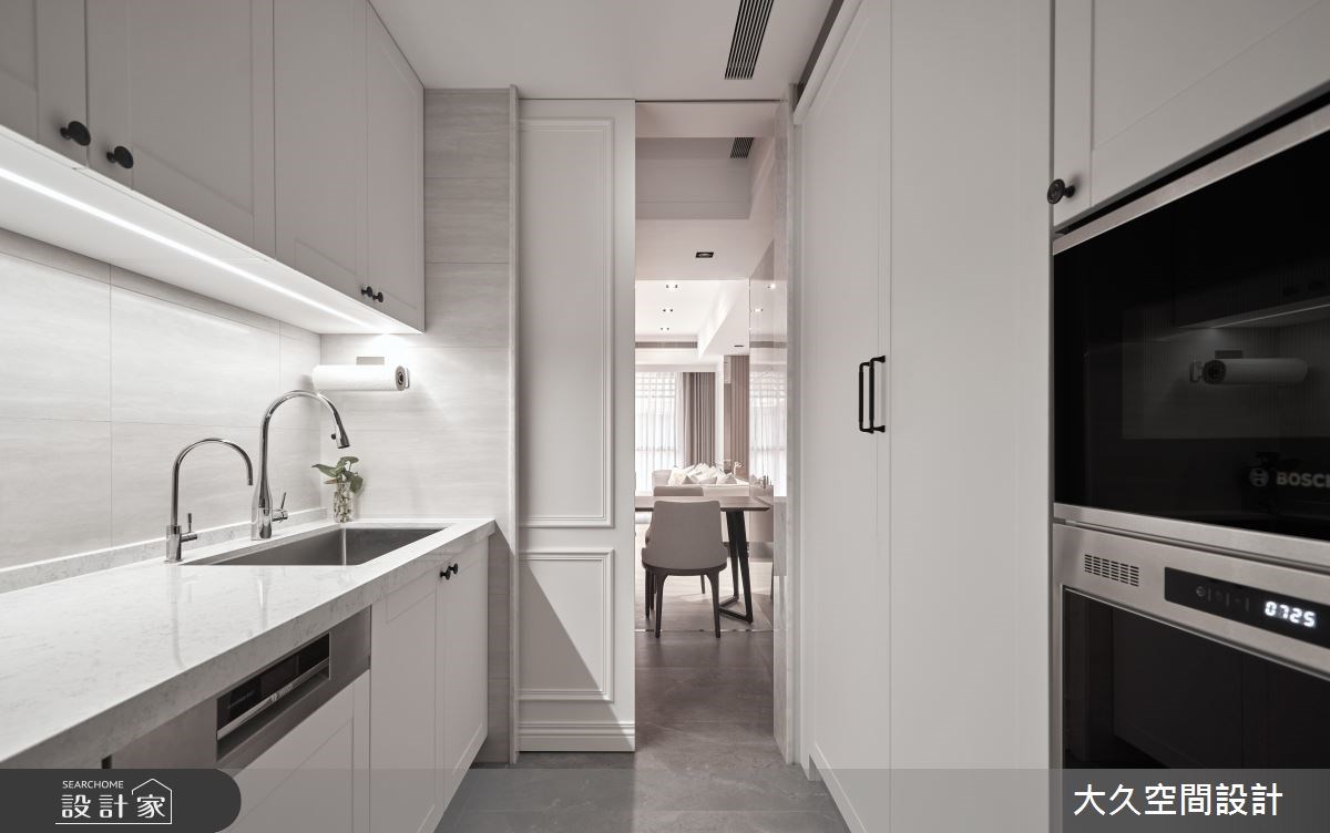 前身為中古屋的33.8坪居家,以簡約大方的美式風為基底