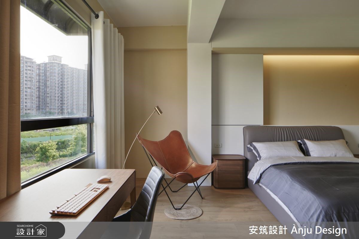 150坪的中古屋透天宅大改造，將原有不規則格局微調，