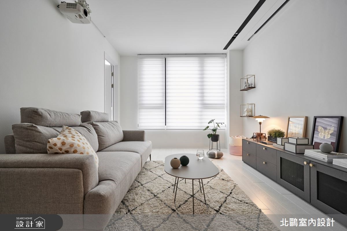 北歐風格裝潢案例-簡約白色01