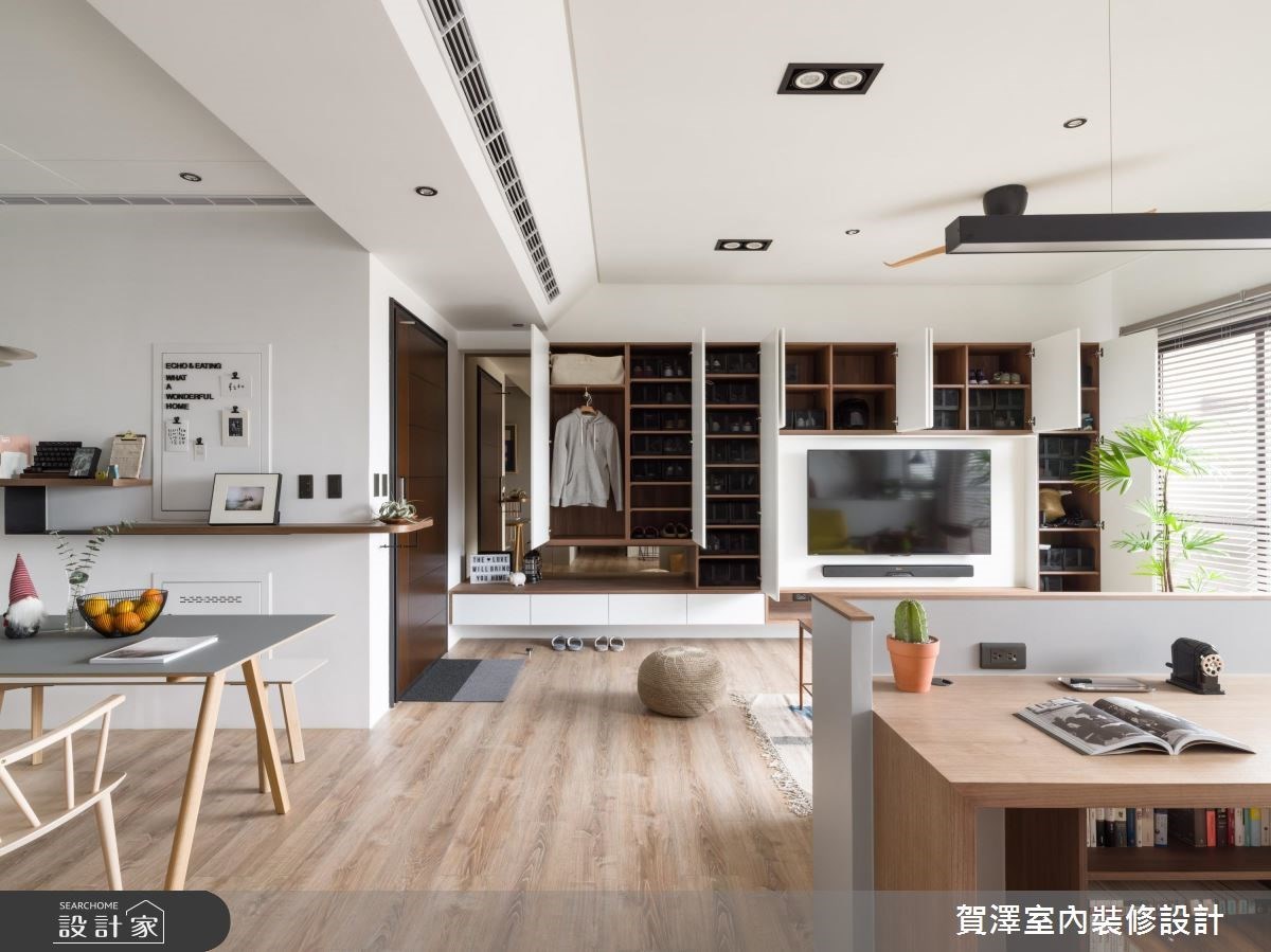 北歐風格裝潢案例-電視主牆設計01