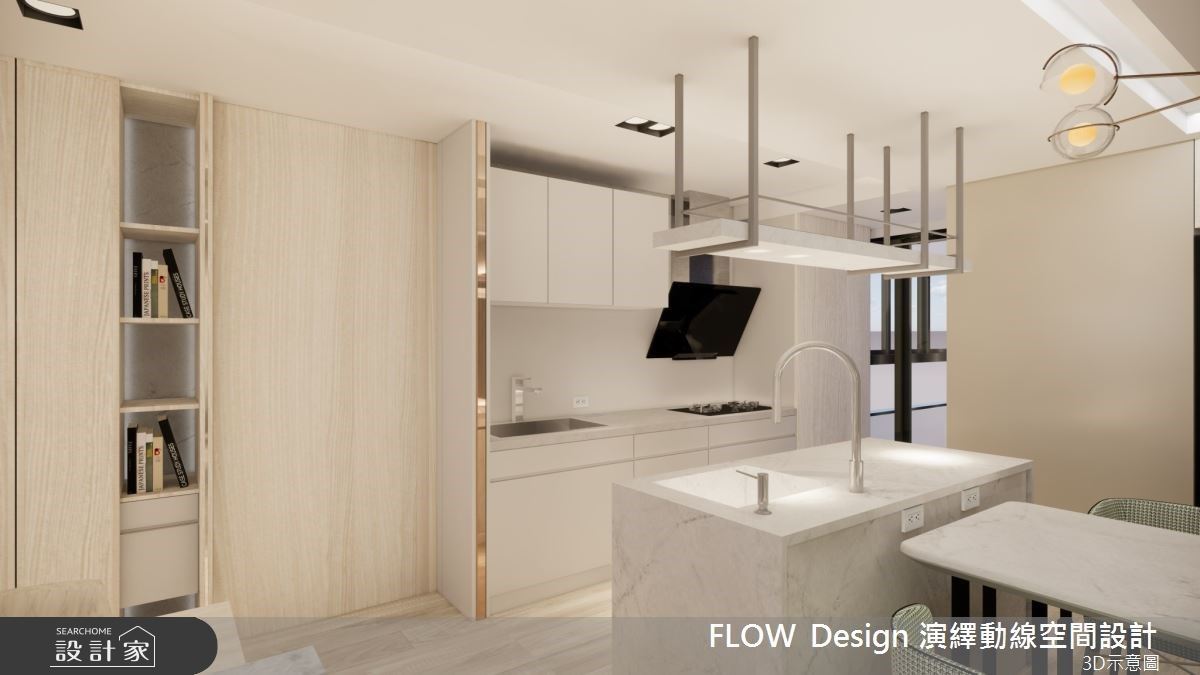 40坪的中古老宅褪去歲月的痕跡化身為現代風奶茶系住宅