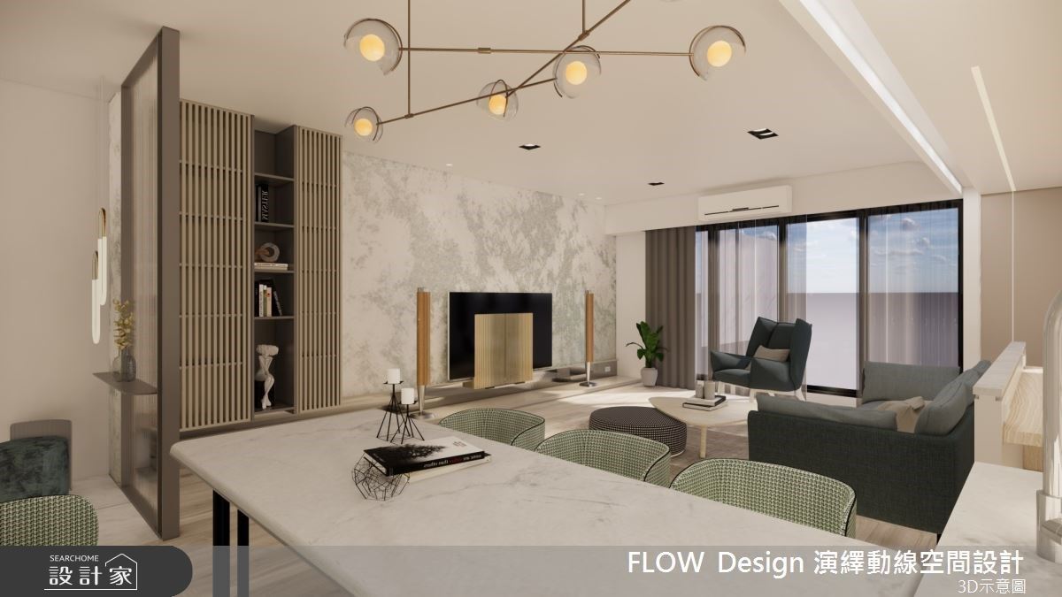 40坪的中古老宅褪去歲月的痕跡化身為現代風奶茶系住宅