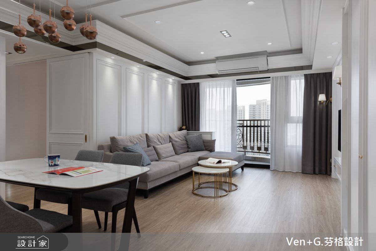 25坪的3房2廳新成屋,因屋主的喜好規劃為美式風,屋主