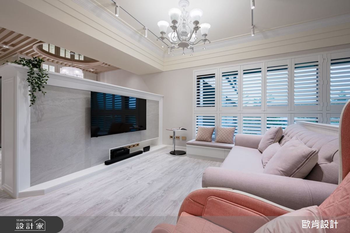 這間30坪的新成屋，原本有梁柱明顯的問題，在經過設計