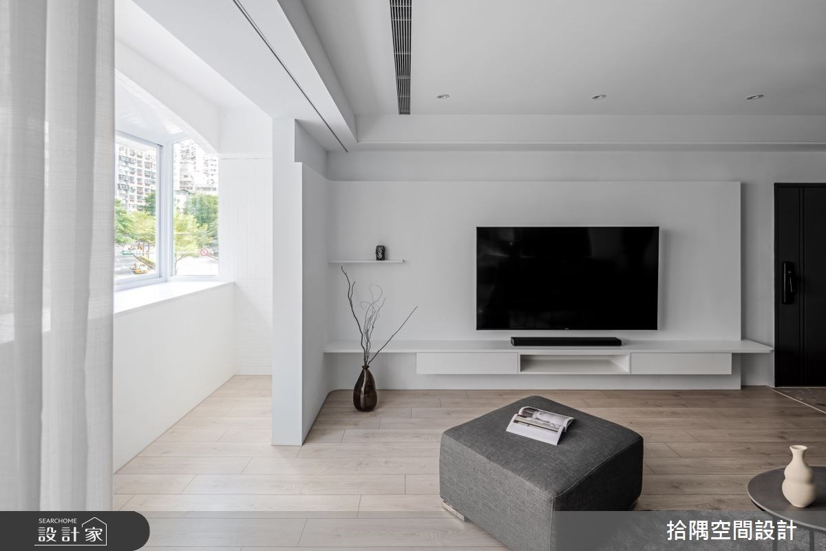 36坪單身宅，原本是略顯陰暗的老屋，透過全面翻新，以