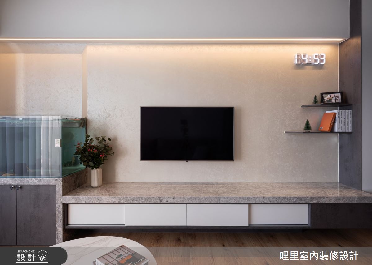 此案為29.7坪的現代宅,屋主夫妻倆皆是忙碌的商務人士