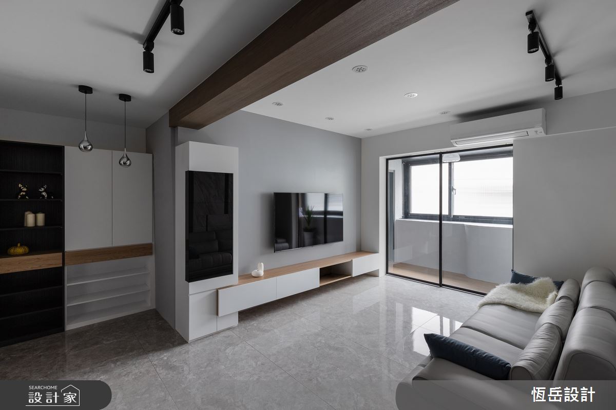 26坪老屋翻新整修，規劃2+1房2廳的空間格局，恆岳設計