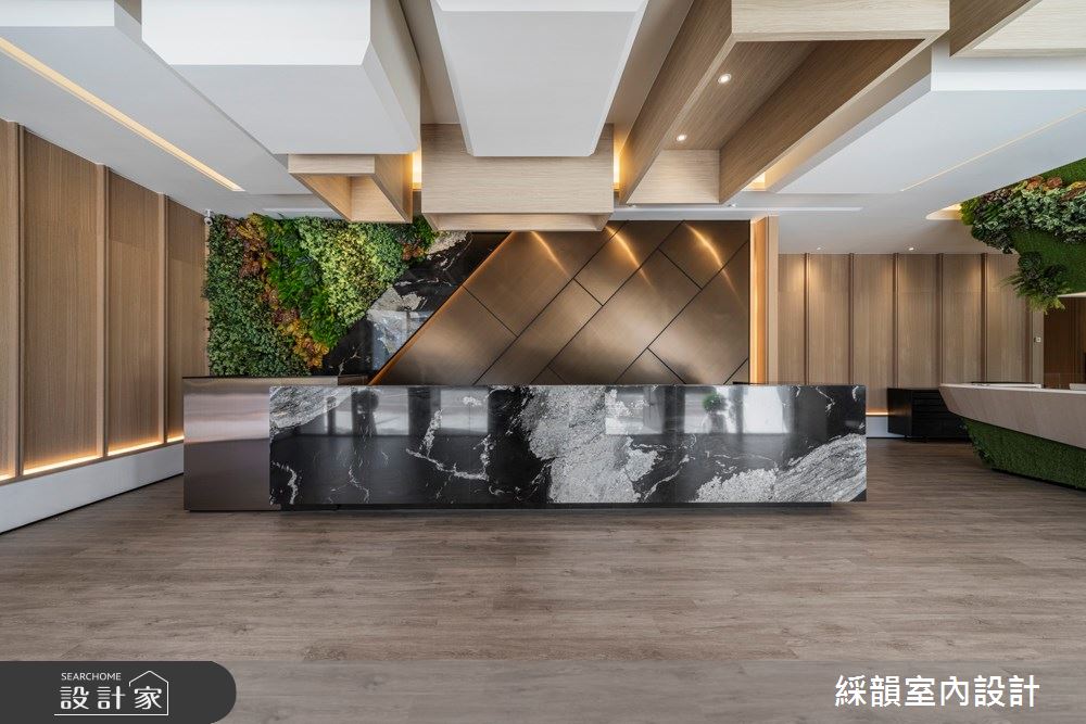 此案坪數108坪,為建商的接待中心,綵韻室內設計 吳金