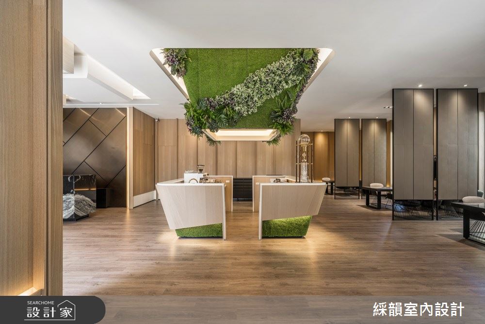 此案坪數108坪,為建商的接待中心,綵韻室內設計 吳金