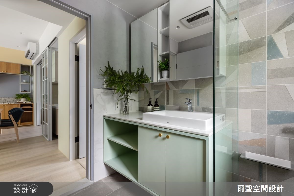 25 坪北歐風親子住宅，規劃為三房兩廳的格局配置，設