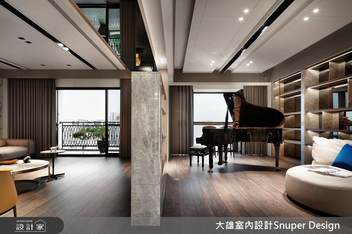 此案為70坪現代風都會豪邸，地理位置鄰近河岸景觀又可